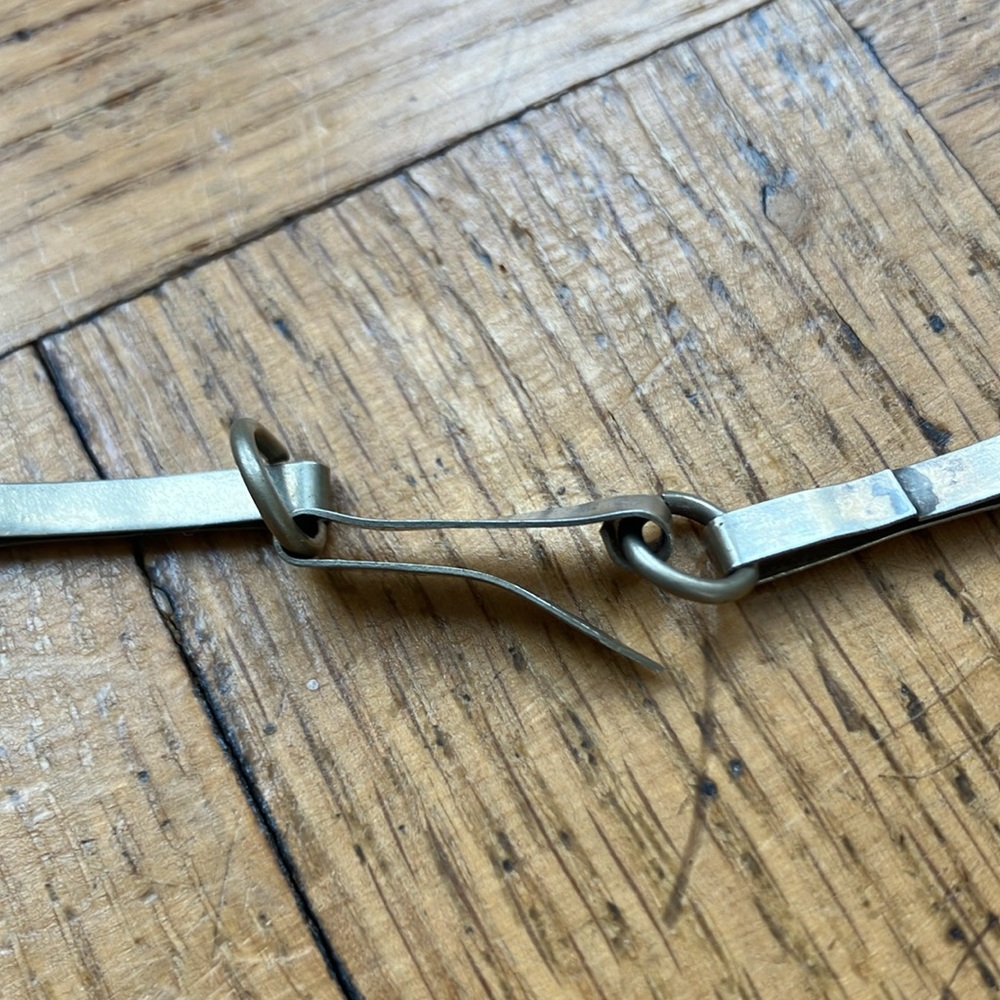 Magnificent Vintage Green and Silver Mask Necklace - Picture 4 of 10